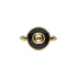 Gucci Interlocking Ring in yellow gold, onyx and diamond YBC786547001
