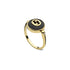 Gucci Interlocking Ring in yellow gold, onyx and diamond YBC786547001