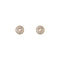 Gucci Interlocking Stud earrings in pink gold, mop, diamond, GG pavé YBD786746001