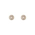 Gucci Interlocking Stud earrings in pink gold, mop, diamond, GG pavé YBD786746001