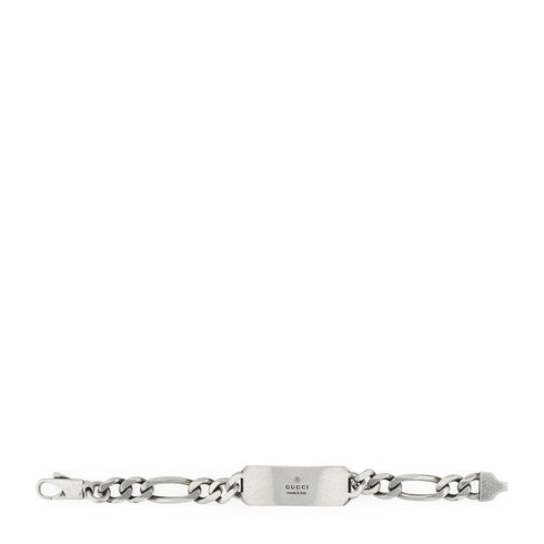 Gucci Signature Bracelet in sterling silver with bee and Double G motif YBA728264001