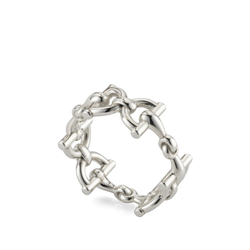 Gucci Staffa Gucci Staffa band ring in sterling silver YBC875947001
