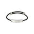 Gucci Tag Bracelet in sterling silver and leather with logo YBA774464001