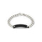 Gucci Tag Bracelet in sterling siver and black rubberized tag YBA797167001