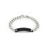 Gucci Tag Bracelet in sterling siver and black rubberized tag YBA797167001
