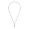 Gucci Tag Necklace in sterling silver with logo tag pendant YBB774055001