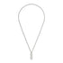 Gucci Tag Necklace in sterling silver with logo tag pendant YBB774055001