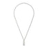Gucci Tag Necklace in sterling silver with logo tag pendant YBB774055001
