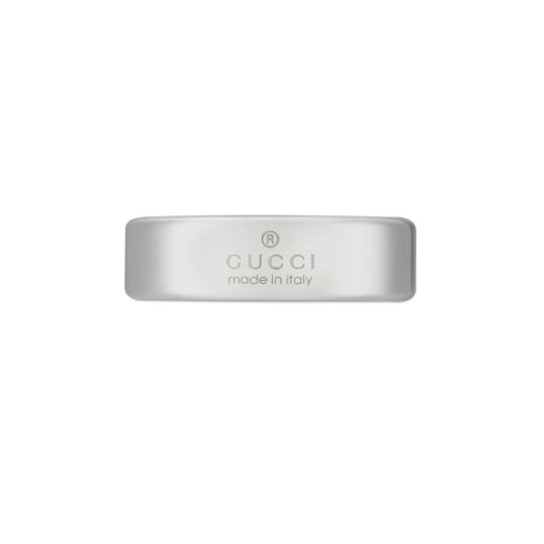 Gucci Tag Ring in sterling silver with logo YBC774052001