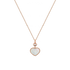 HAPPY HEARTS ROSE GOLD MOTHER-OF-PEARL PENDANT 797482-5301