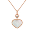 HAPPY HEARTS ROSE GOLD MOTHER-OF-PEARL PENDANT 797482-5301