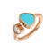 HAPPY HEARTS ROSE GOLD TURQUOISE RING 829482-5410