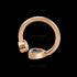 HAPPY HEARTS ROSE GOLD TURQUOISE RING 829482-5410
