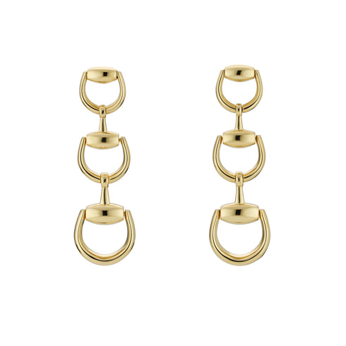 Horsebit Earrings in yellow gold YBD831413001