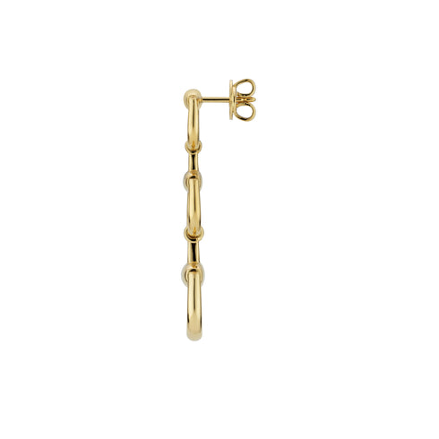 Horsebit Earrings in yellow gold YBD831413001