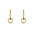Horsebit Hoop earrings with dangling Horsebit in yellow gold YBD795656001