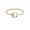 Horsebit Horsebit cuff bracelet in 18kt yellow gold and diamonds YBA837690002