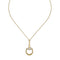 Horsebit Horsebit necklace with large pendant in 18kt yellow gold and diamonds YBB837699002