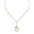 Horsebit Horsebit necklace with large pendant in 18kt yellow gold and diamonds YBB837699002