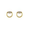 Horsebit Horsebit stud earrings in 18kt yellow gold and diamonds YBD861448001