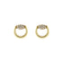 Horsebit Horsebit stud earrings in 18kt yellow gold and diamonds YBD861448001
