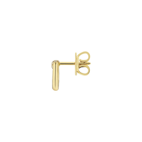 Horsebit Horsebit stud earrings in 18kt yellow gold and diamonds YBD861448001