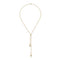 Horsebit Lariat necklace with Horsebit details in yellow gold_60cm YBB795850001