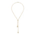 Horsebit Lariat necklace with Horsebit details in yellow gold_60cm YBB795850001