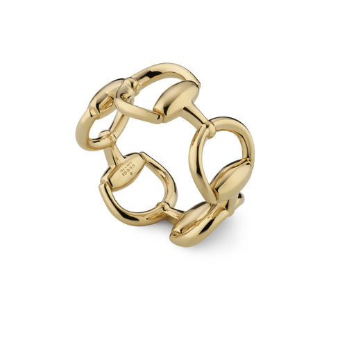 Horsebit Ring in yellow gold YBC831316001