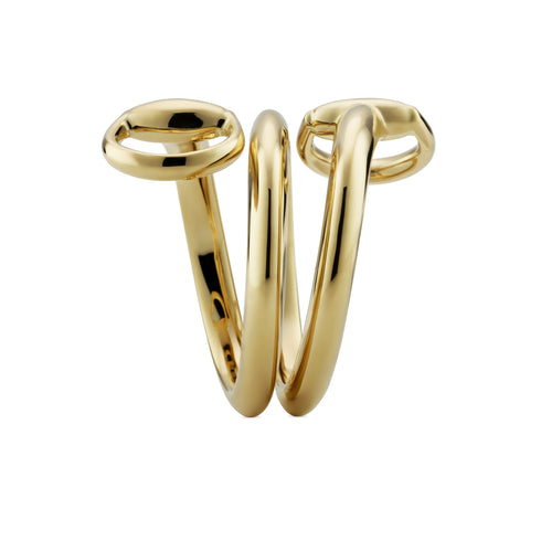 Horsebit Ring in yellow gold YBC837799001