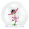 IDYLLIA SFERA IN VETRO CON APE E FIORI SW5721549