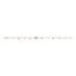 Interlocking G Bracelet in 18kt pink gold and diamonds YBA729403001
