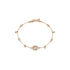 Interlocking G Bracelet in 18kt pink gold and diamonds YBA729403001