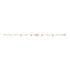 Interlocking G Bracelet in 18kt pink gold and diamonds YBA729403001