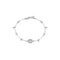 Interlocking G Bracelet in 18kt white gold and diamonds YBA729403003
