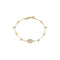 Interlocking G Bracelet in 18kt yellow gold and diamonds YBA729403002