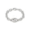 Interlocking G Bracelet in sterling silver with logo YBA627068002
