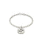 Interlocking G Bracelet with motif in sterling silver YBA479226001