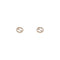 Interlocking G Earrings in 18kt pink gold and diamonds YBD729408001