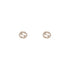 Interlocking G Earrings in 18kt pink gold and diamonds YBD729408001