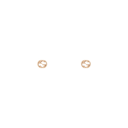 Interlocking G Earrings in 18kt pink gold YBD748543001