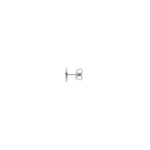 Interlocking G Earrings in 18kt white gold and diamonds YBD729408003
