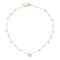 Interlocking G Necklace in 18kt pink gold and diamonds YBB729402001