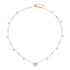 Interlocking G Necklace in 18kt pink gold and diamonds YBB729402001