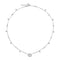 Interlocking G Necklace in 18kt white gold and diamonds YBB729402003