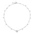 Interlocking G Necklace in 18kt white gold and diamonds YBB729402003
