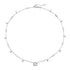 Interlocking G Necklace in 18kt white gold and diamonds YBB729402003