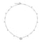 Interlocking G Necklace in 18kt white gold and diamonds YBB729402003