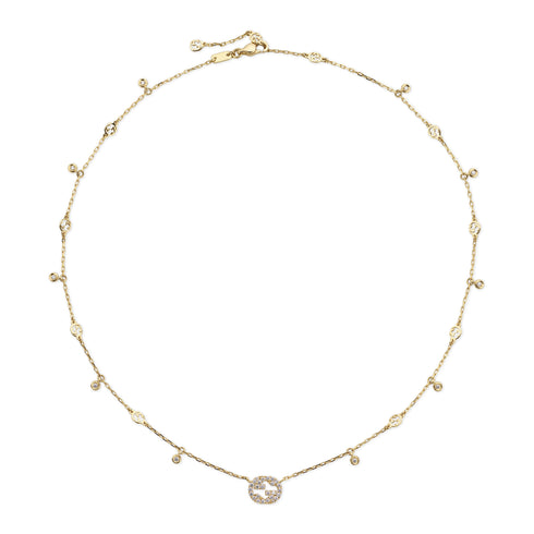 Interlocking G Necklace in 18kt yellow gold YBB729402002