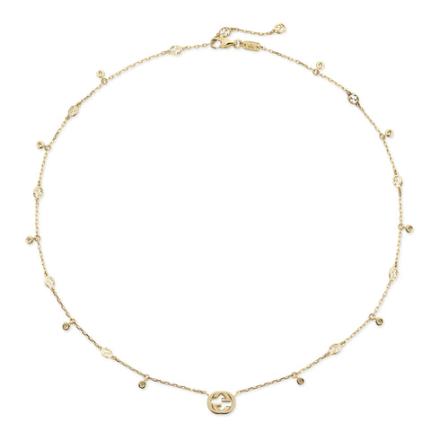 Interlocking G Necklace in 18kt yellow gold YBB729402002